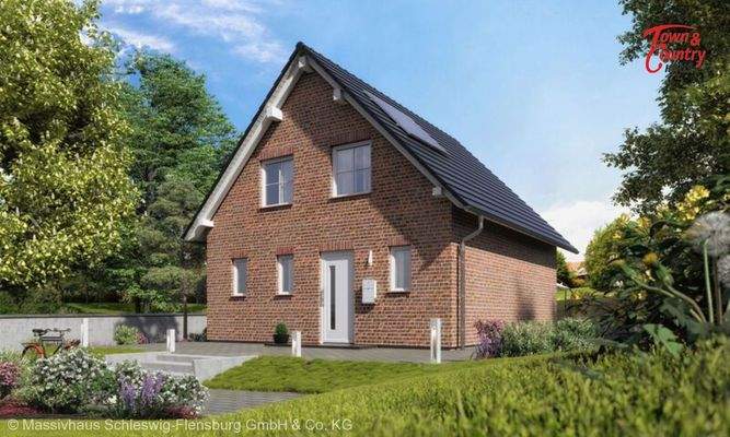 Ansicht Straße Klinkerfassade