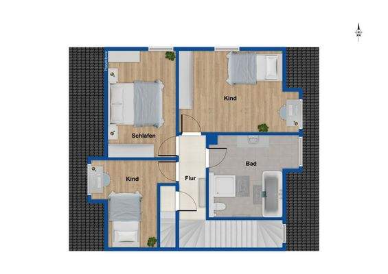 Obergeschoss - Hinterhaus