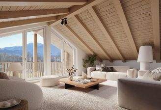 Visualisierung Studio im Dachgeschoss