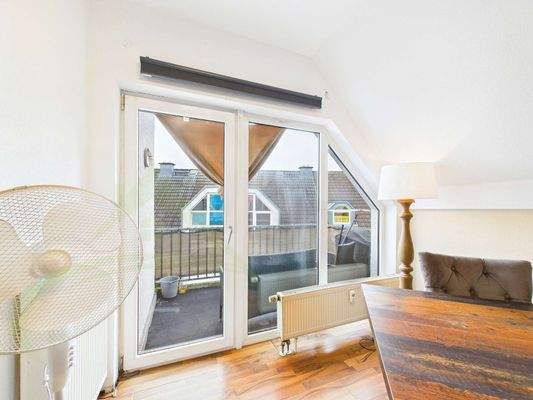 Blick auf den Balkon