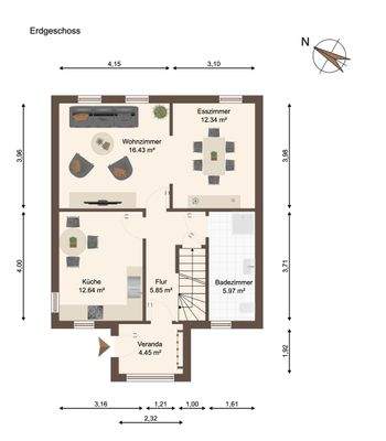 Grundriss Erdgeschoss