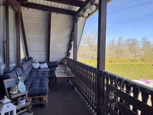 Balkon Hofseite
