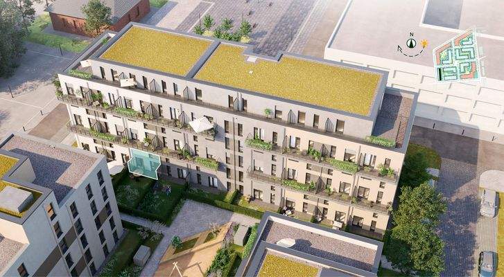 Lage der Wohnung WE128 im Haus 9