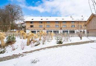 lAus der ehemaligen Scheune wurden 3 Reihenhäuser, welche sich perfekt an den Kopfbau anschmiegen 