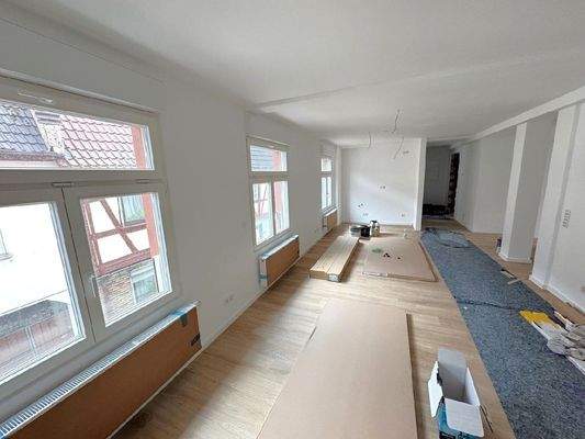 wohnen mit offener Küche