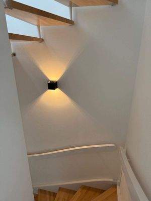 Treppengang mit Beleuchtung
