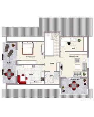 Exposeplan Obergeschoss