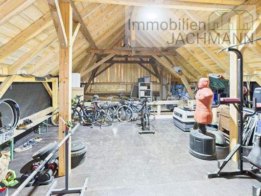 Scheune im Obergeschoss