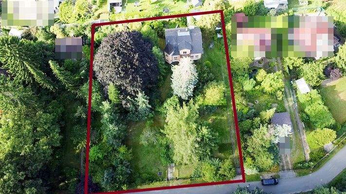 Blick auf Grundstück von*oben