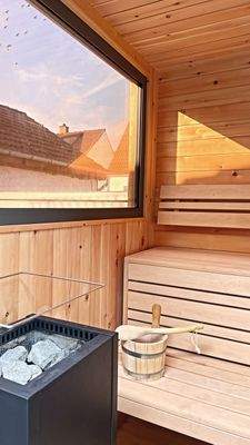 Sauna mit Fenster der Marke Polarholz