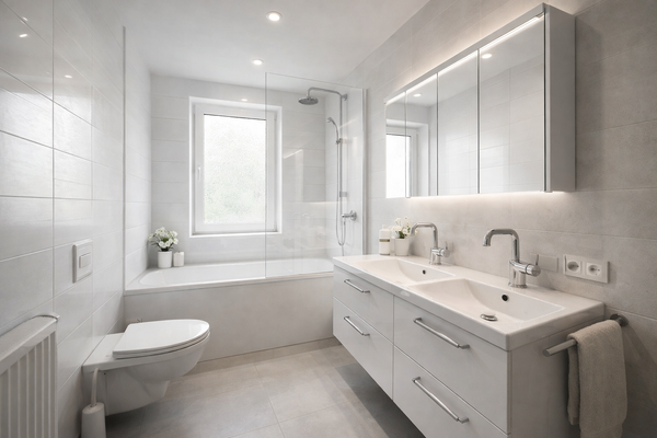 Tageslichtbad virtuell gestaged