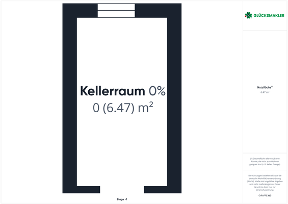 Grundriss Kellerraum