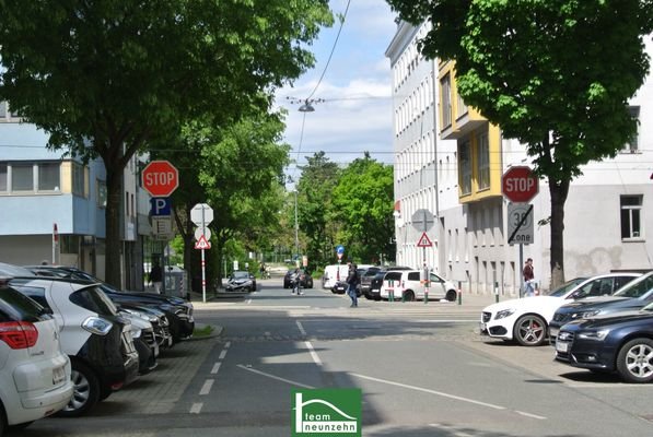 Blick Richtung Park und Triester Strasse