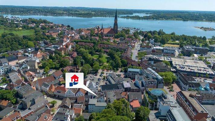 Zentrale Lage von Schleswig nahe des Lornsen-Parks