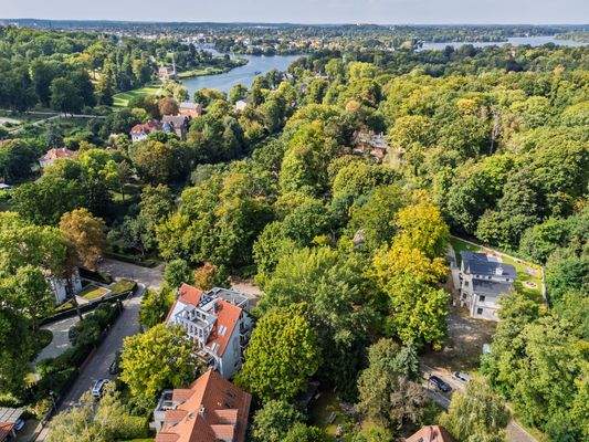 Blick in Richtung Park Babelsberg und Glienicker L