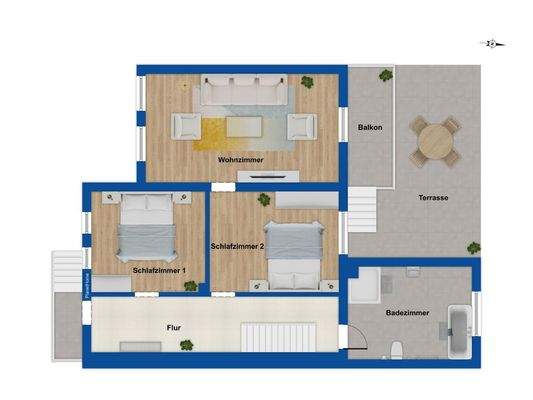 Grundriss Obergeschoss