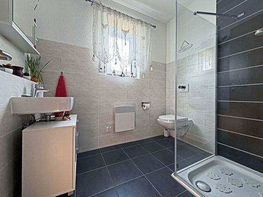 EG Gäste-WC: Modernes Bad mit Dusche...praktisch für Gäste oder den Alltag