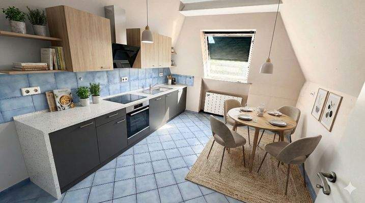 Küche DG digital eingerichtet