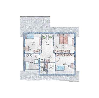 Grundriss Obergeschoss