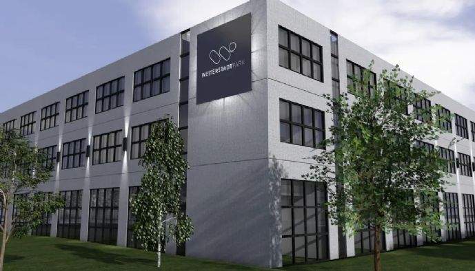 Aussenansicht mit Logo