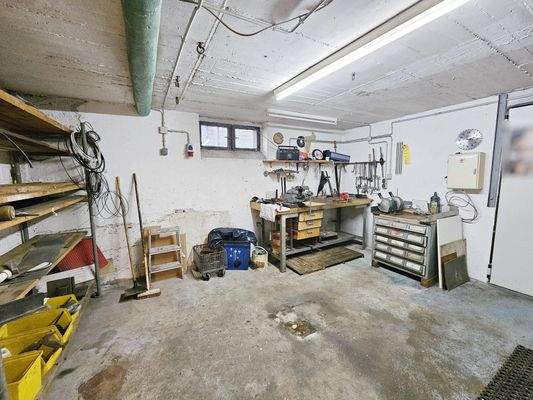 Werkstatt im Kellergeschoss