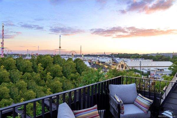 Blick auf das Oktoberfest