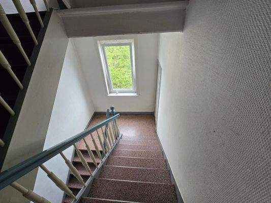 Einblick ins Treppenhaus