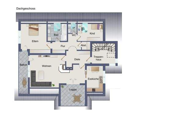 Grundriss Dachgeschoss