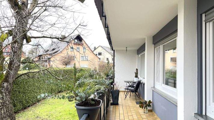 Balkon Blick Richtung Westen