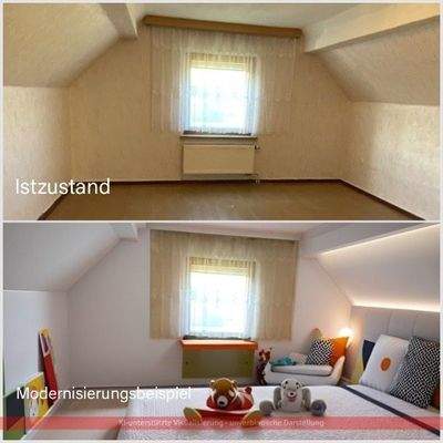 Zimmer 2 im DG mit KI überarbeitet