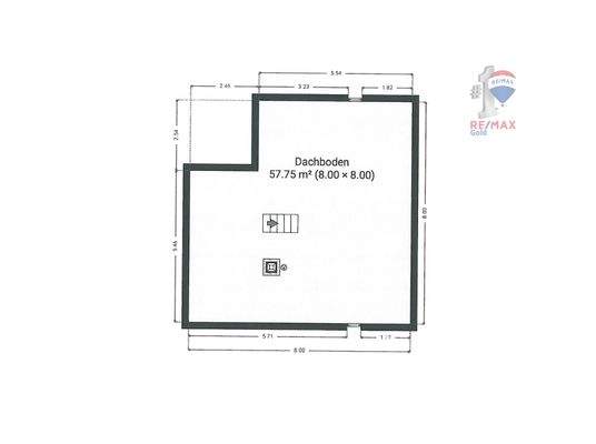 Grundriss Spitzboden