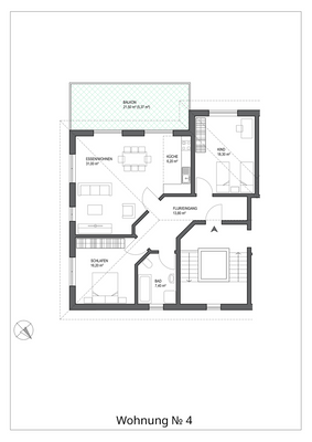Wohnung No. 4 - Planungsvariante