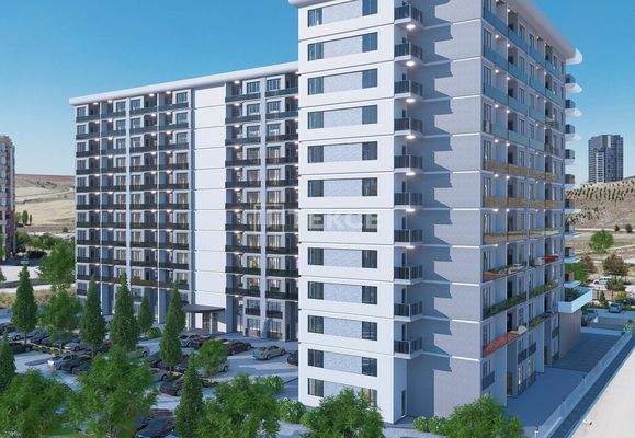 Newly-built Apartments in a Mixed Project in Ankara Çankaya