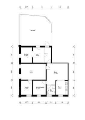 Grundriss OG Wohnung rechts
