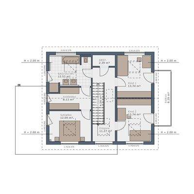 Grundriss Obergeschoss