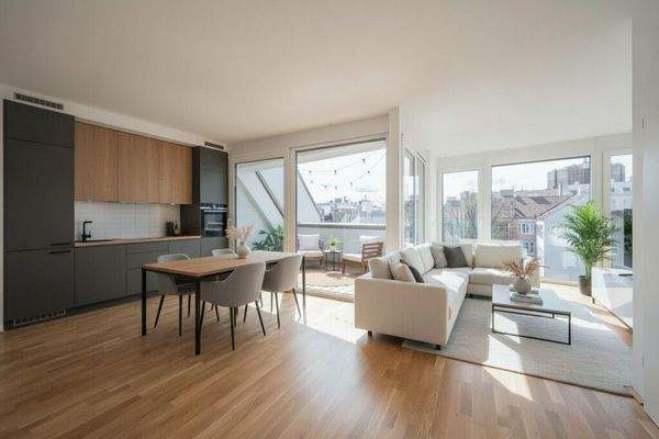 Wohnzimmer und Küche