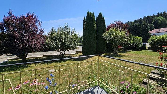 Blick vom Hauseingang