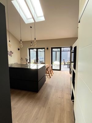 Blick in den Wohn-und-Kochbereich