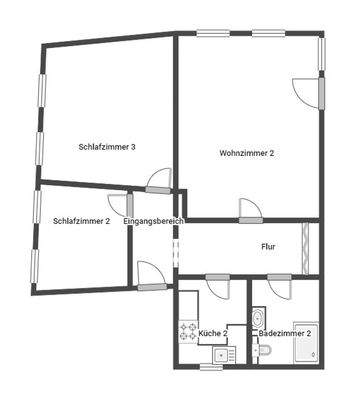 Grundriss Skizze 1.OG