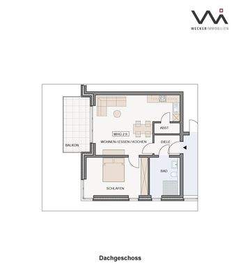Grundriss Wohnung 2.9
