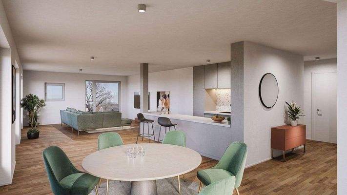 Wohnen -Einrichtungsvorschlag (KI generiert)