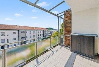 Blick vom Balkon