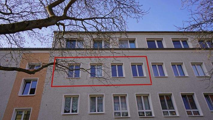 Im zweiten Obergeschoss des Hauses befindet sich die Wohnung