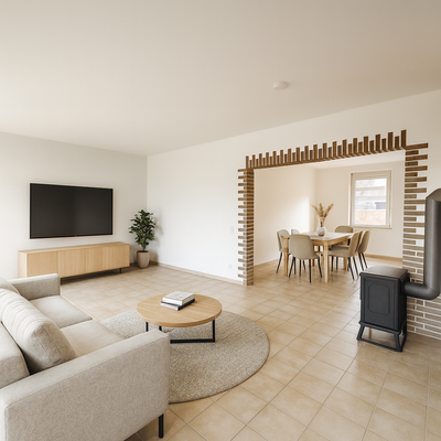 Wohnzimmer visualisiert