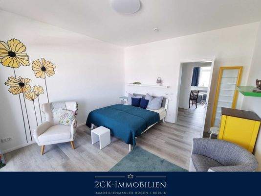 Schlafzimmer mit Leseecke