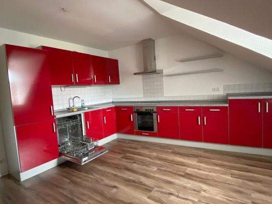 Küche mit Einbauküche