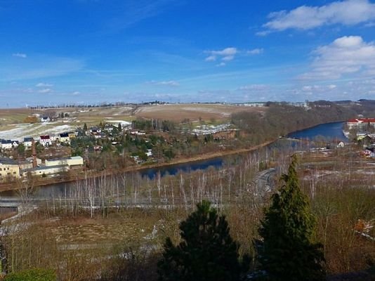 Ausblick vom Objekt ins Muldental