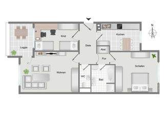 schematischer Grundriss