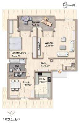 Grundriss 1.Wohnebene