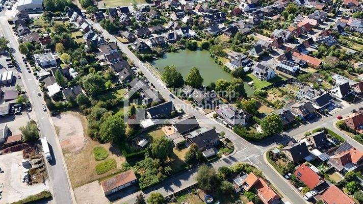 Luftbild mit der Umgebung "Am Teich"